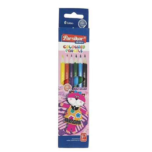 مداد رنگی پارسیکار 6 رنگ