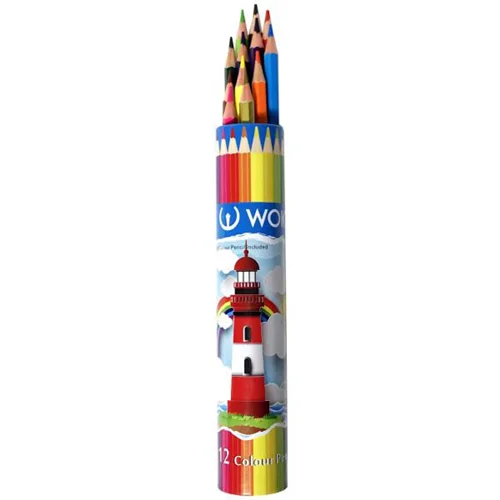 مداد رنگی ووک 12 رنگ لوله ای