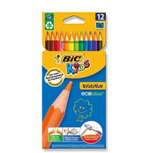 مداد رنگی بیک کیدز اولوشن 12 رنگ