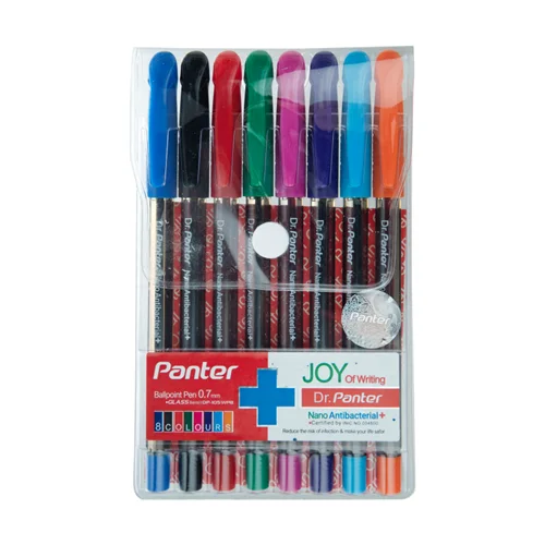 خودکار رنگی پنتر مدل Dp.105 بسته ی 8 رنگ