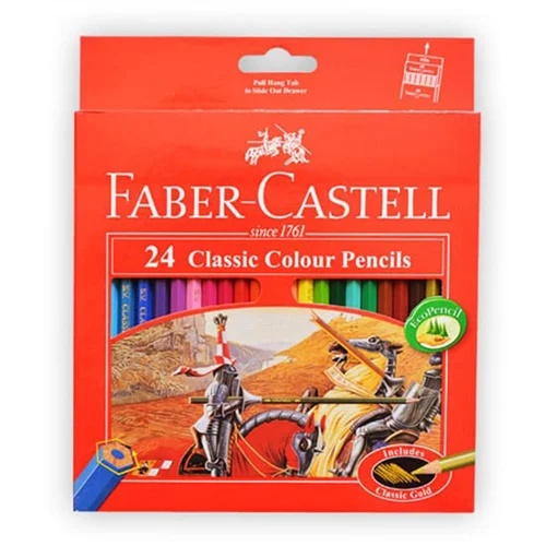 مداد رنگی 24 رنگ فابر کاستل Classic