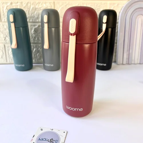 تراول ماگ 350 میل WOOME بند سیلیکونی