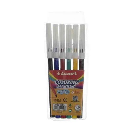 ماژیک 6 رنگ لاکسر مدل Coloring Marker کد 6101
