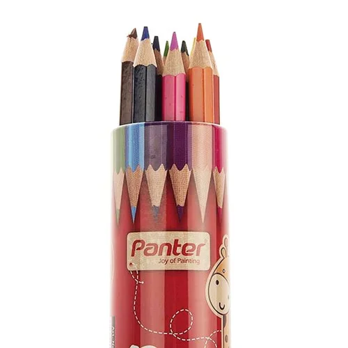 مداد رنگی 12 رنگ پنتر مدل استوانه ای