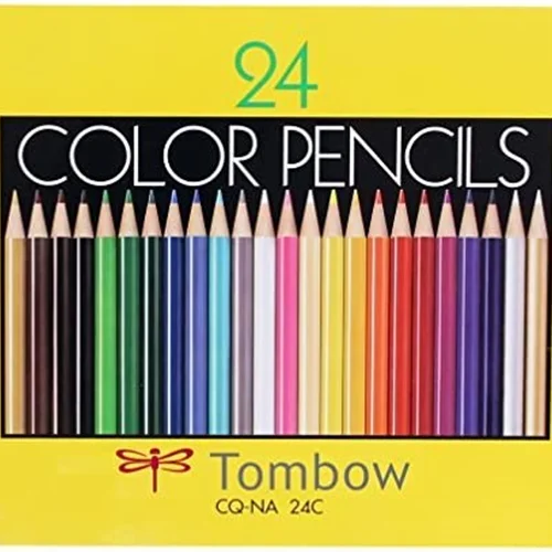 مداد رنگی 24 رنگ جعبه مقوایی تومبو CQ-NA 24C