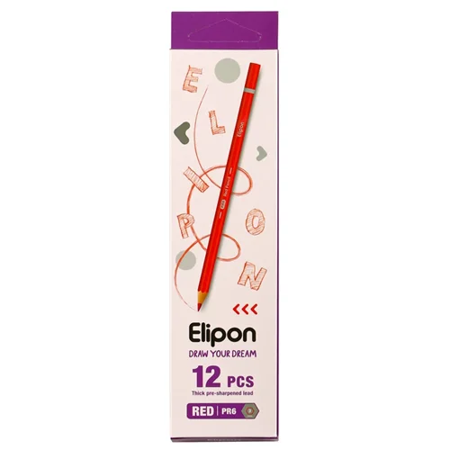مداد قرمز الیپون elipon کلاسیک